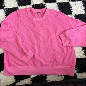 pink old navy crewneck